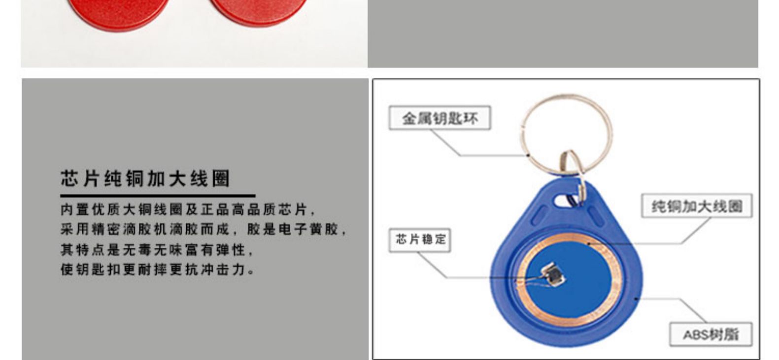 6號 ABS鑰匙扣卡/紐扣卡(圖5)